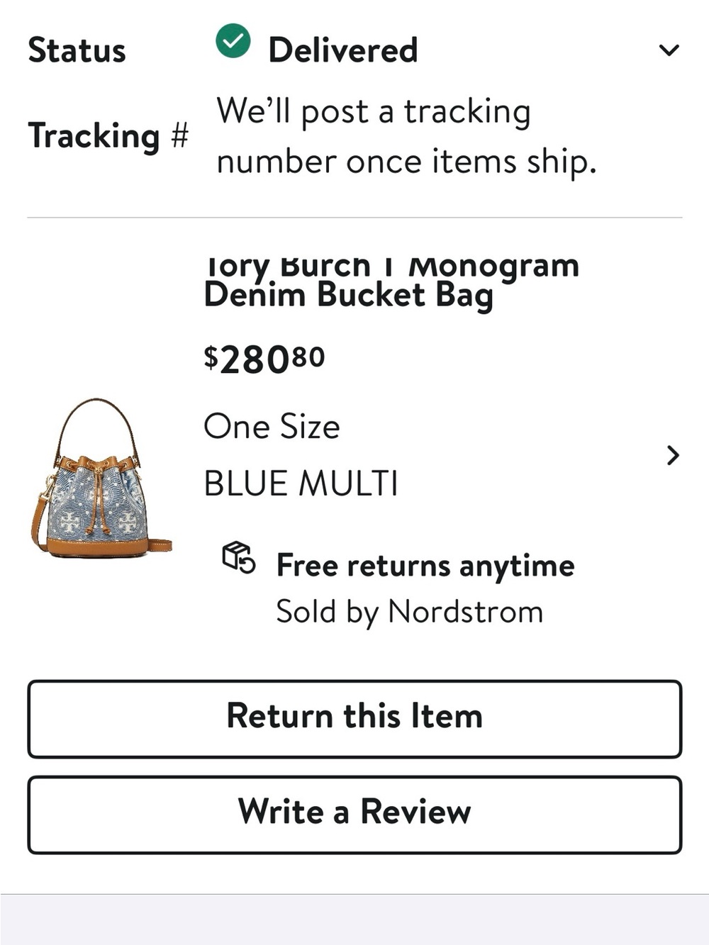Tory Burch Monogram Bucket Bag - Picture 3 of 14